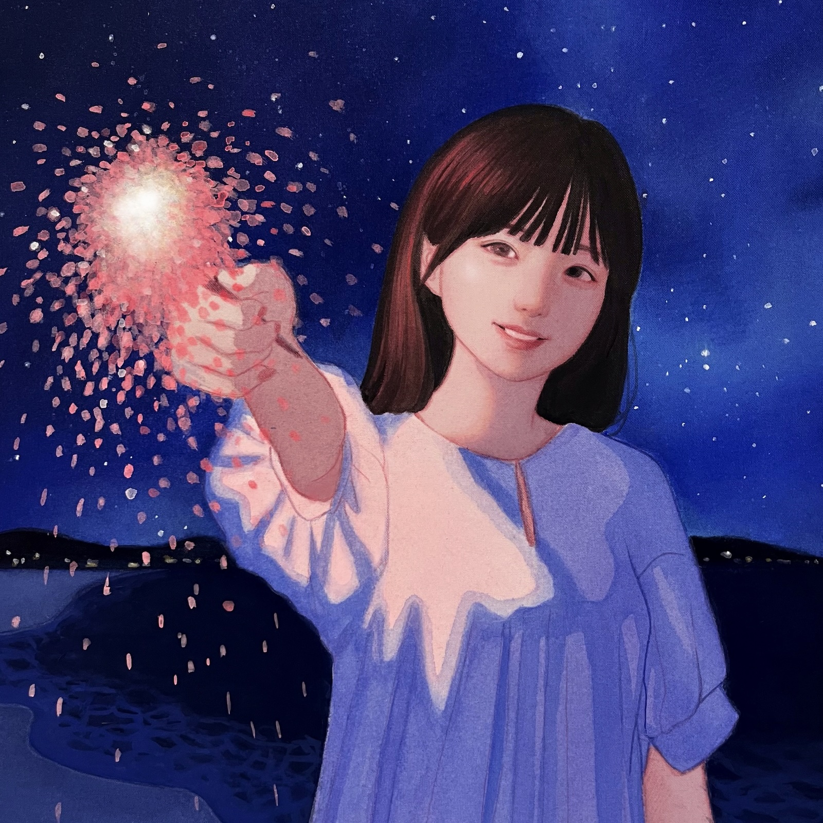 日本最大の 閃光花火 うたてん - ふりがな付 drop moon 歌詞 ネックレス・ペンダント