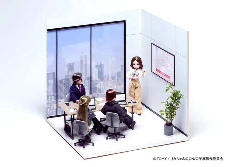 オフィス会議ジオラマ