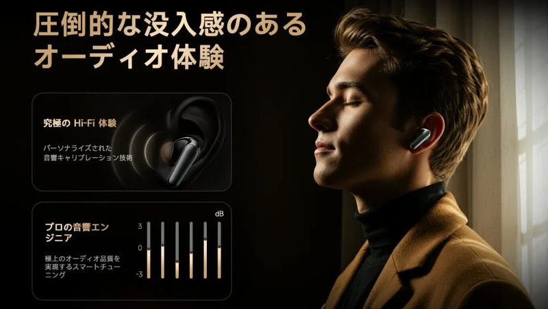 圧倒的な没入感のオーディオ体験