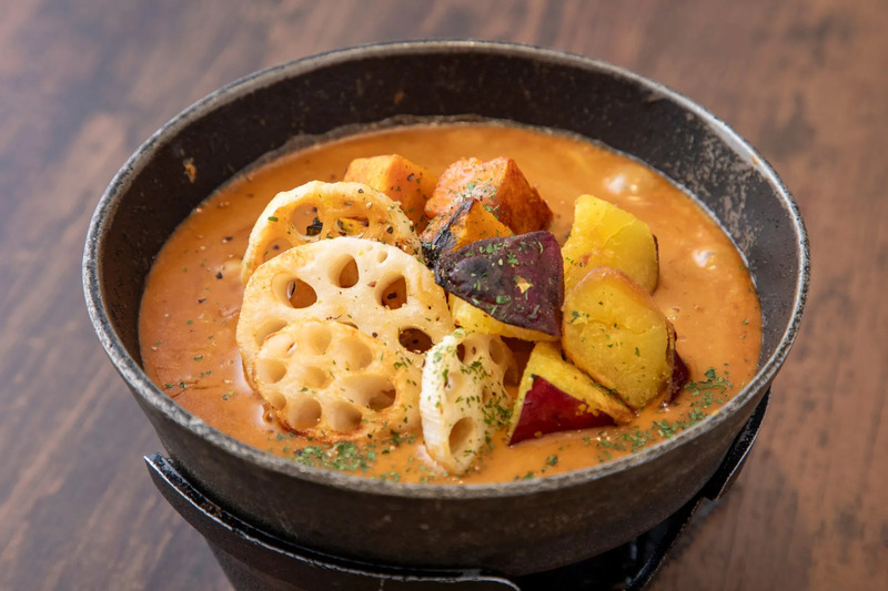 カレー、野菜、レンコン、カボチャ