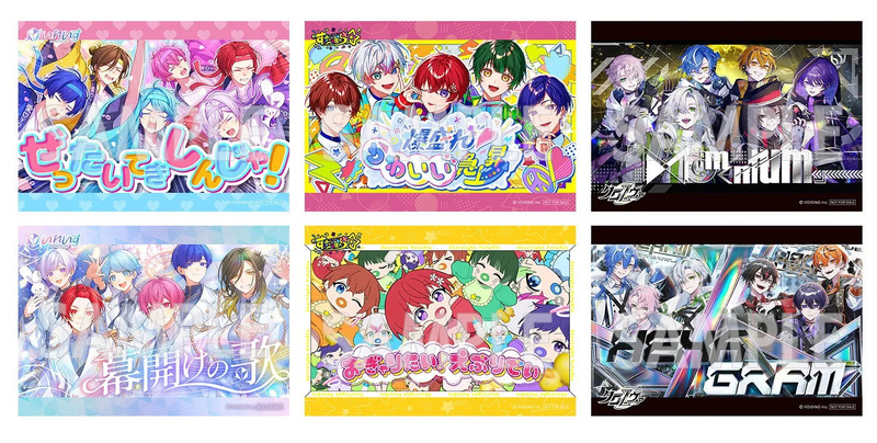 複数のアニメ風イラスト。様々なキャラクターが描かれており、それぞれ異なるデザインとテーマを持っています。