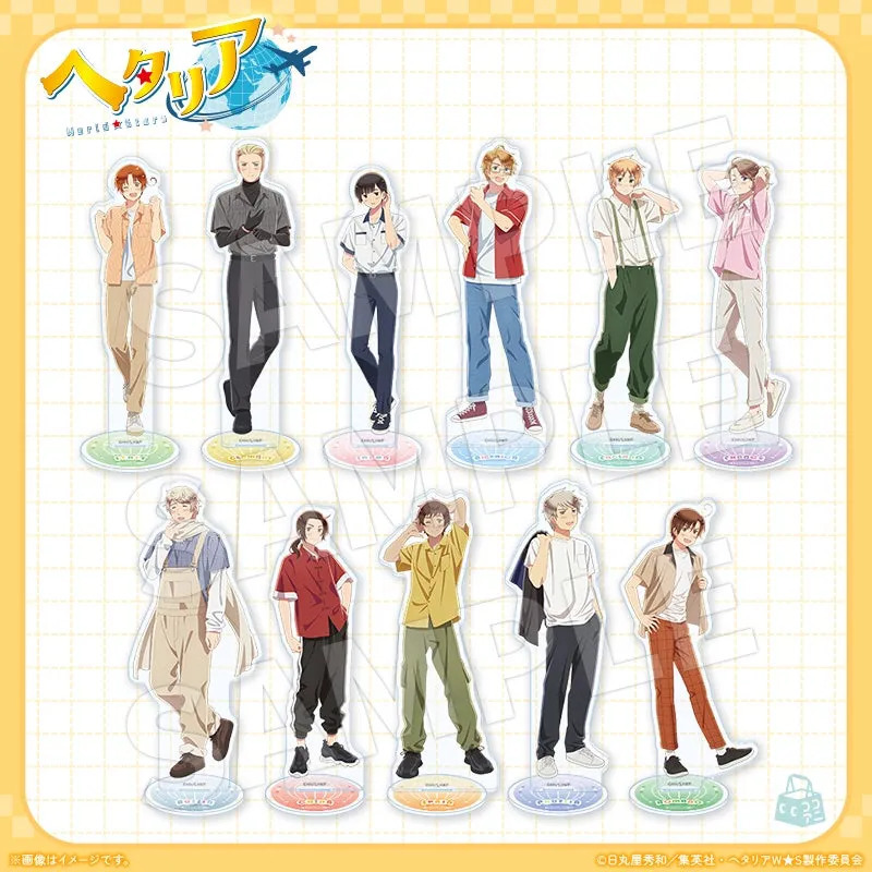ヘタリア World☆Stars ミニキャラアクリルスタンドプレート