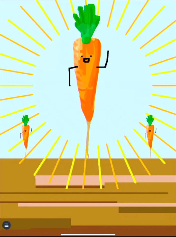 陽気な人参のキャラクター