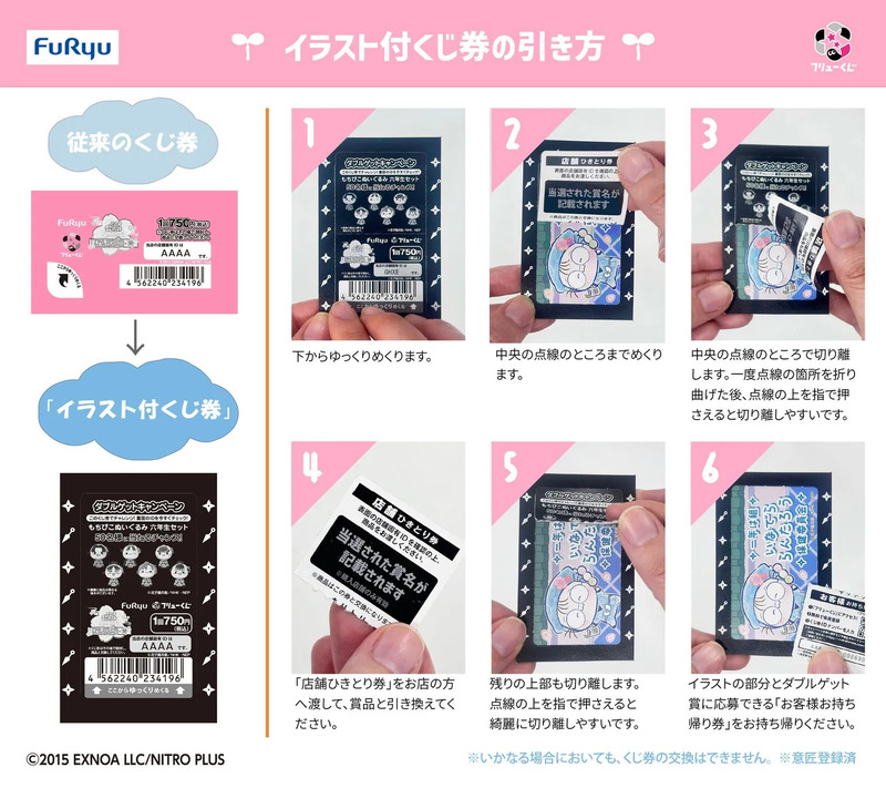 くじ券のめくり方