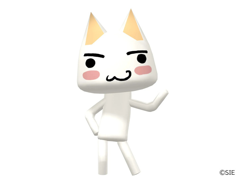 白い猫のキャラクター、トロ