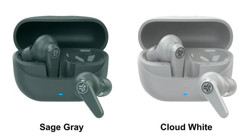 Go Pods ANC Sage Gray and Cloud White