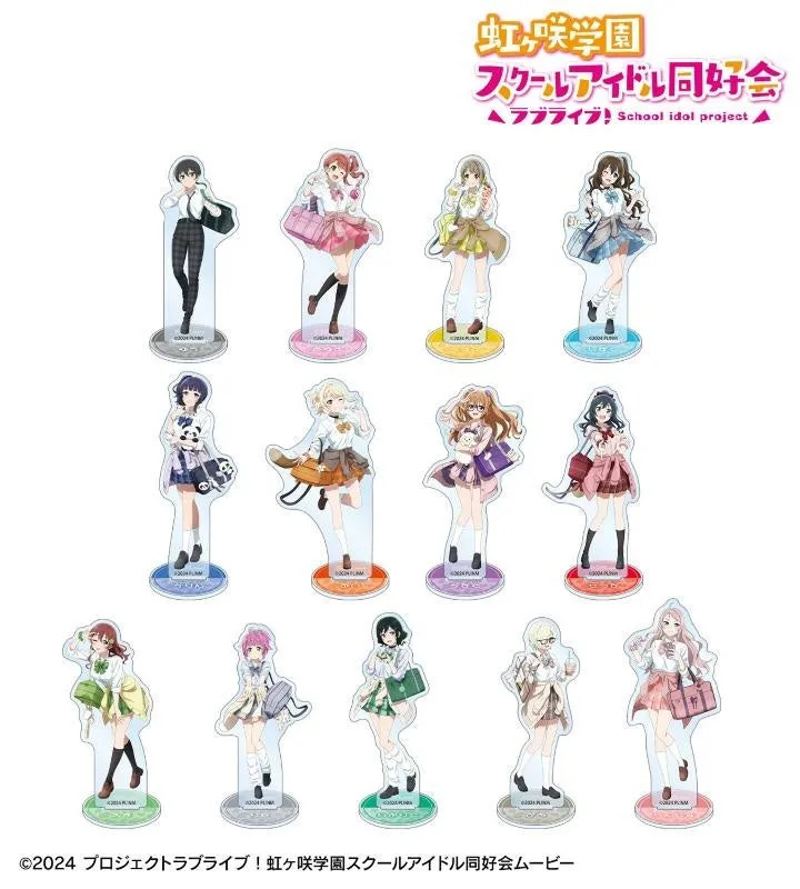 虹ヶ咲学園スクールアイドル同好会のキャラクターのアクリルスタンド