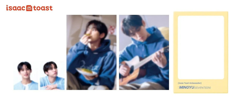 ミンギュとisaac toastのロゴ、ミンギュのイメージ写真