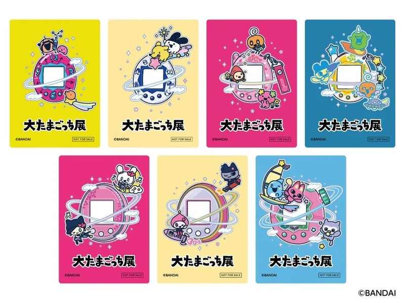 たまごっち展限定のアクリルカード（後半7種）
