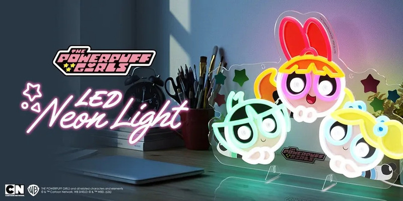パワーパフガールズのLEDネオンライトの画像