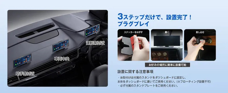 3ステップ設置