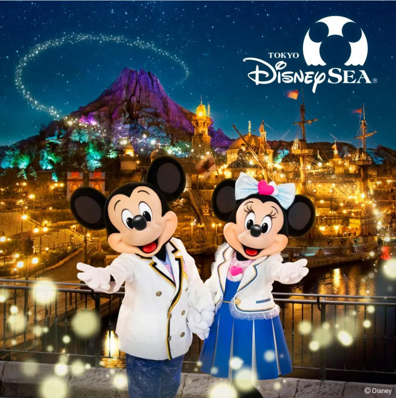 東京ディズニーシーの夜景