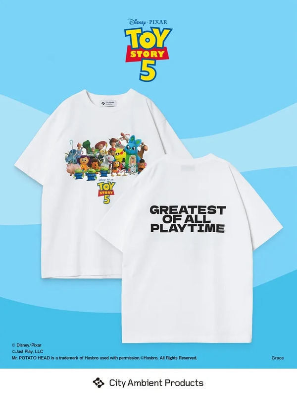バズ・ライトイヤーの顔がデザインされたTシャツ