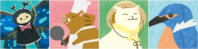 物語のキャラクターと謎解きイメージ